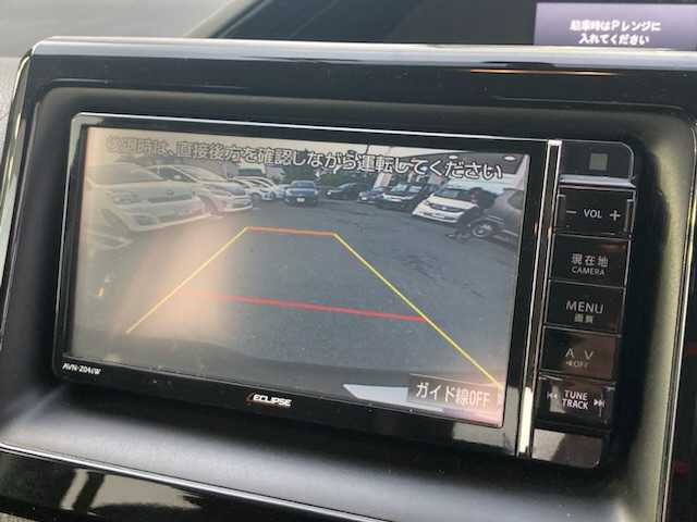 トヨタ エスクァイア Gi 三重県 2015(平27)年 12.6万km ブラック (株)IDOMが運営する【じしゃロン四日市店】の自社ローン専用車両になります。こちらは現金またはオートローンご利用時の価格です。自社ローンご希望の方は別途その旨お申付け下さい/社外メモリナビ/フルセグTV/（AM/FM/BT/USB/SD/CD/DVD）/バックカメラ/ETC/両側パワースライドドア/クルーズコントロール/ドライブレコーダー/前席シートヒーター/オートハイビーム/フリップダウンモニター/ステアリングスイッチ/電動格納ウィンカーミラー/DUALエアコン/後席あオートエアコン/ロールサンシェード/ウッドコンビステアリング/マニュアルモード付/エンジンスタートプッシュボタン