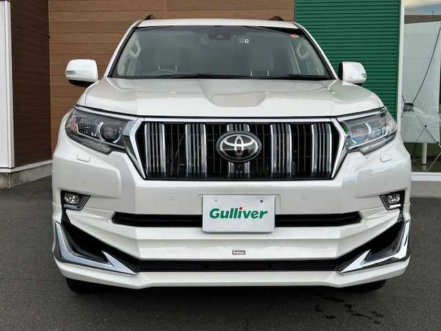 トヨタ ランドクルーザー プラド TX Lパッケージ 静岡県 2021(令3)年 2.5万km ホワイトパールクリスタルシャイン 純正ナビ/AM/FM/BT/フルセグ/全方位カメラ/純正フロアマット/レーダークルーズコントロール/レザーシート/サンルーフ/オートライト/ドライブレコーダー前後/モデリスタエアロ/ETC2.0