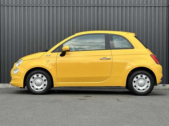 フィアット ５００ ミモザ 福島県 2020(令2)年 1.5万km ジアッロ・ジネストラ 300台限定車/純正ディスプレイオーディオ(BT/USB)/AppleCarePlay/ハーフレザー/スタッドレス着用(14inch)/ドライブレコーダー(前方)/ETC/ステアリングスイッチ/純正フロアマット/フロントフォグランプ