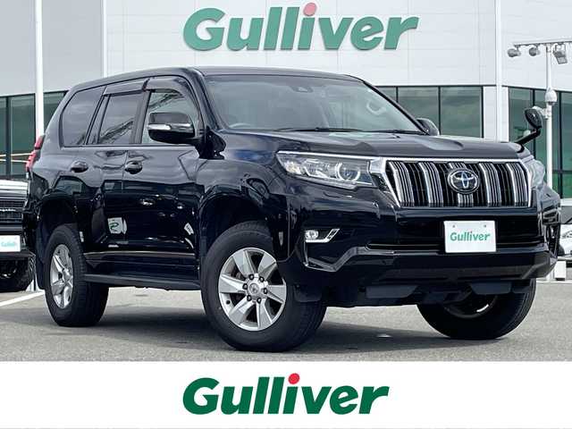 トヨタ ランドクルーザー プラド TX 佐賀県 2019(令1)年 5.1万km ブラック ワンオーナー/フルタイム4WD/社外9インチメモリーナビゲーション/・フルセグTV/CD/DVD/SD/USB/Bluetooth/バックカメラ/前後ドライブレコーダー/ビルトインETC/ISOFIX対応/ステアリングリモコン/純正17インチアルミホイール/純正LEDヘッドライト/・オートマチックハイビーム/純正LEDフォグランプ/純正フロアマット/純正ドアバイザ―/新車保証書/取扱説明書/スペアキー１本/トヨタセーフティセンス/・レーダークルーズコントロール/・レーンディパーチャーアラート/・プリクラッシュセーフティ/・クリアランスソナー/・横滑り防止装置