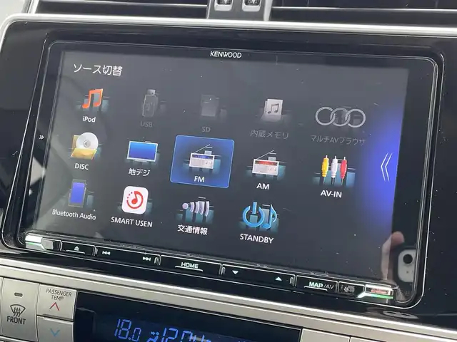 トヨタ ランドクルーザー プラド TX 佐賀県 2019(令1)年 5.1万km ブラック ワンオーナー/フルタイム4WD/社外9インチメモリーナビゲーション/・フルセグTV/CD/DVD/SD/USB/Bluetooth/バックカメラ/前後ドライブレコーダー/ビルトインETC/ISOFIX対応/ステアリングリモコン/純正17インチアルミホイール/純正LEDヘッドライト/・オートマチックハイビーム/純正LEDフォグランプ/純正フロアマット/純正ドアバイザ―/新車保証書/取扱説明書/スペアキー１本/トヨタセーフティセンス/・レーダークルーズコントロール/・レーンディパーチャーアラート/・プリクラッシュセーフティ/・クリアランスソナー/・横滑り防止装置