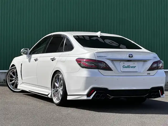 トヨタ クラウン ハイブリッド RS アドバンス 宮城県 2021(令3)年 3.5万km プレシャスホワイトパール セーフティパッケージプラス/・デジタルインナーミラー/・パーキングサポートブレーキ/リアカメラディテクション/・パノラミックビューモニター/＝＝＝/モデリスタエアロ/ダウンサス/マフラーカッター/社外20インチAW/トヨタセーフティセンス/・プリクラッシュセーフティ/・レーントレーシングアシスト/・レーダークルーズコントロール/・アダプティブドライビングビーム/・ロードサインアシスト/・先行車発進告知機能/・ドライバー異常時対応システム/ブラインドスポットモニター/リアクロストラフィックオートブレーキ/リアクロストラフィックアラート/ヘッドアップディスプレイ/純正12.3インチナビ/フルセグTV/Bluetooth/CD/DVD/ビルトインETC2.0/ドライブレコーダー/黒革シート/シートヒーター/ベンチレーション/パワーシート/本革巻きステアリング/ステアリングヒーター/パドルシフト/電動パーキングブレーキ/ブレーキホールド/3眼LEDヘッドランプ/シーケンシャルターンランプ/純正フロアマット/純正ドアバイザー