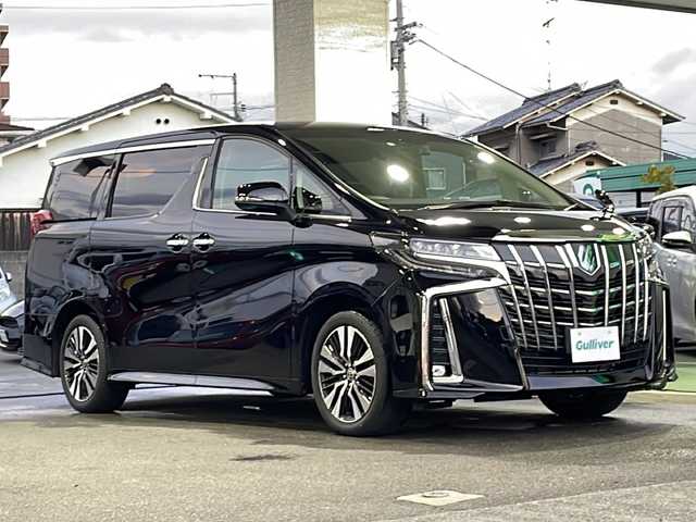 トヨタ アルファード S Cパッケージ 愛媛県 2023(令5)年 1.4万km ブラック 純正ディスプレイオーディオ/・フルセグ/DVD/BT/バックカメラ/ビルトインETC/デジタルインナーミラー/両側パワースライドドア/フリップダウンモニター/レザーシート/シートヒーター/エアシート/セーフティセンス/クルーズコントロール/パワーバックドア/スマートキー/プッシュスタート