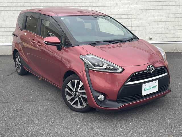 トヨタ シエンタ G 茨城県 2015(平27)年 5.6万km レッドマイカM 社外ナビ/　　【BT/CD/DVD/フルセグ】/フリップダウンモニター/HDMI/前後ドライブレコーダー/両側パワースライドドア/アイドリングストップ/LEDオートライト/純正16インチアルミホイール/ビルトインETC/スマートキー