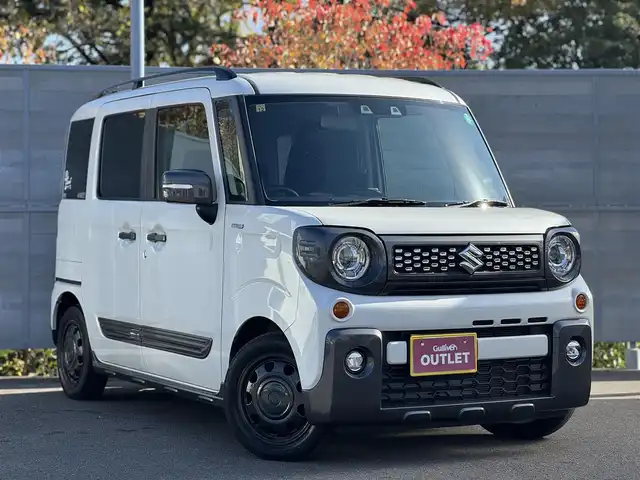 スズキ スペーシア ギア HYBRID XZ 三重県 2020(令2)年 5万km ピュアホワイトP ワンオーナー/セーフティサポート/・デュアルカメラブレーキサポート/・車線逸脱警報機能/・先行車発進お知らせ機能/・アダプティブクルーズコントロール/・後方誤発進抑制機能/・誤発進抑制機能/・ふらつき警報機能/・ハイビームアシスト/・高台寺ブレーキサポート/・リアパーキングセンサー/パイオニア製ディスプレイオーディオ/【PVH-9300DVSZS】/・CD/DVD/・Android Auto/・Apple CarPlay/・Bluetooth/バックカメラ/両側パワースライドドア/前席シートヒーター/スリムサーキュレーター/パーソナルテーブル(後席右側)/ロールサンシェイド(リアドア)/純正14インチ9ホールブラック塗装AW(ハーフホイールキャップ付)/ガンメタリック枠付LEDヘッドランプ/・オートライト/ハイビームアシスト/LEDフォグランプ/プッシュエンジンスタート/スマートキー×2/新車時保証書/取扱説明書