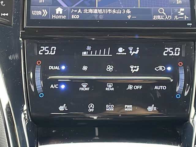 トヨタ ハリアー プレミアム スタイルモーヴ 道北・旭川 2016(平28)年 10.3万km スパークリングブラックパールクリスタルシャイン /4WD//禁煙車//9型アルパインナビ/BT/フルセグ/SD/MSV/CD/DVD//パワーバックドア//ハーフレザーシート//前席パワーシート//前席シートヒーター//運転席メモリーシート//LDA/ICS/PCS/ACC/クリアランスソナー/オートマチックハイビーム//革巻きステアリング//ステアリングスイッチ//オートライト//LEDヘッドライト//フォグランプ//オートエアコン//オートワイパー//純正フロアマット//アイドリングストップ//ビルトインETC//ドライブレコーダー//オートリトラクタブルミラー//電動チルトステアリング//純正ラゲッジマット//保証書//スペアキー