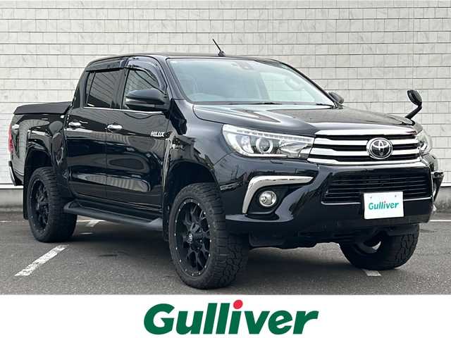 トヨタ ハイラックス Z 秋田県 2019(平31)年 15.1万km アティチュードブラックマイカ ・社外ナビ/・衝突軽減/・バックカメラ/・ＥＴＣ/・Bluetooth/・ＣＤ/・ＤＶＤ/・フルセグ/・センターデフロック/・ダウンヒルアシスト/・パワーウィンドウ/・パワーステアリング/・横滑り防止/・オートライト/・LED/・レーンキープアシスト/・ワンオーナー