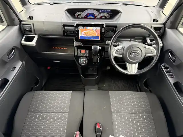 ダイハツ ウェイク G ターボ　レジャーエディション SA Ⅱ 大阪府 2017(平29)年 6.6万km タングステングレーM 純正ナビ/・フルセグTV/・Bluetooth/・CD/DVD/・USB接続/両側パワースライドドア/スマートアシスト3/誤発進抑制制御機能/車線逸脱防止機能/衝突軽減システム/前後コーナーセンサー/バックカメラ/スマートキー/スペアキー