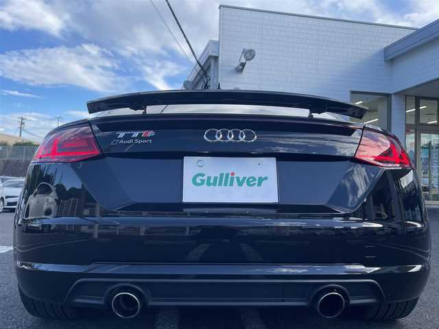 アウディ ＴＴクーペ 2．0 TFSI 長崎県 2015(平27)年 8万km ミトスブラックメタリック 純正ナビ（AM、FM、BT、フルセグ）/MT付きAT/パドルシフト/ETC/デジタルインナーミラー型ドラレコ/ステアリングスイッチ/バーチャルコックピット/電動リアスポイラー/革巻きステアリング/フロアマット/取扱説明書/保証書