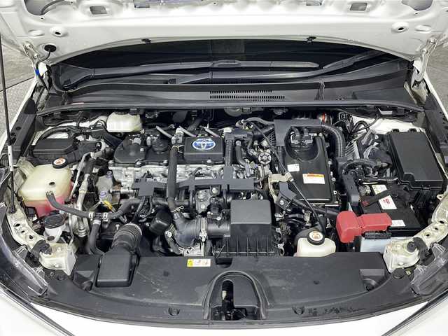 トヨタ カローラ スポーツ ハイブリッドG Z 沖縄県 2019(令1)年 5.4万km ホワイトパールクリスタルシャイン 禁煙車/ワンオーナー/ＴＲＤフルエアロ/トヨタセーフティーセンス/・プリクラクションセーフティー/・車線逸脱抑制機能/純正9インチナビ/・CD／DVD/Bluetooth／フルセグTV/ブラインドスポットモニター/前後ドライブレコーダー/前後コーナーセンサー/純正アルミ/デジタルインナーミラー/ＥＴＣ/スペアキー1本/取扱説明書/保証書