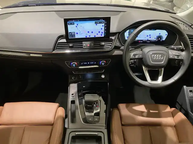 アウディ Ｑ５ 40TDIクワトロ アドバンスド 熊本県 2023(令5)年 1.6万km 青Ｍ 純正メモリナビ（BT/AppleCarPlay）/360°カメラ/バーチャルコックピット/コーナーセンサー/パワーバックドア/パワーシート/シートヒーター/純正20インチアルミホイール/LEDヘッドライト/ACC