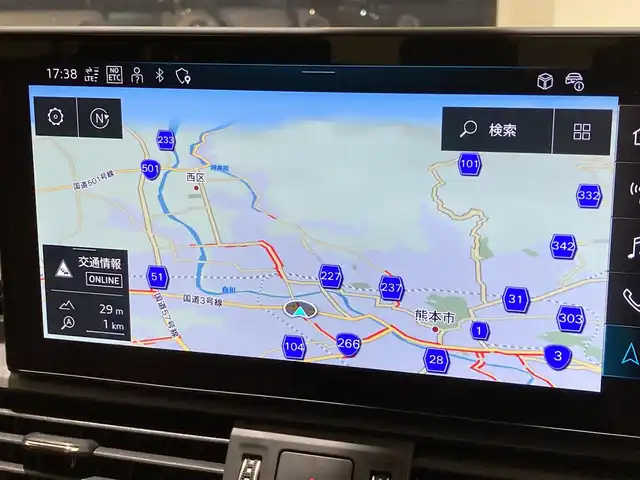 アウディ Ｑ５ 40TDIクワトロ アドバンスド 熊本県 2023(令5)年 1.6万km 青Ｍ 純正メモリナビ（BT/AppleCarPlay）/360°カメラ/バーチャルコックピット/コーナーセンサー/パワーバックドア/パワーシート/シートヒーター/純正20インチアルミホイール/LEDヘッドライト/ACC