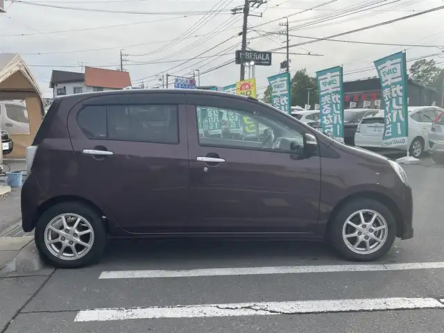 ダイハツ ミラ イース G 長野県 2011(平23)年 3.1万km プラムブラウンクリスタルマイカ 登録時走行距離31098/リモコンキー/オートエアコン/フロアマット/ドアバイザー/スペアキー/社外AW付スタッドレス積み込み