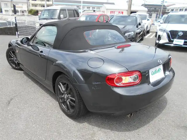 マツダ ロードスター RS 福岡県 2014(平26)年 3.8万km メテオグレーマイカ ロードスター・RS・6F/車検R8年5月16日/登録時走行距離（38063km）/AutoExe(ストリートスポーツサス.キット)/R6年11月16日取付ディーラー記録簿有り/社外SDナビ・フルセグTV（AVN-7500S)/DVDビデオ再生可・bluetooth/社外バックカメラ/スマートキー/HIDヘッドライト/ステアリングスイッチ/純正アルミホイール16