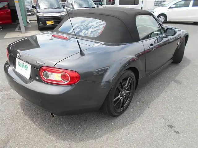 マツダ ロードスター RS 福岡県 2014(平26)年 3.8万km メテオグレーマイカ ロードスター・RS・6F/車検R8年5月16日/登録時走行距離（38063km）/AutoExe(ストリートスポーツサス.キット)/R6年11月16日取付ディーラー記録簿有り/社外SDナビ・フルセグTV（AVN-7500S)/DVDビデオ再生可・bluetooth/社外バックカメラ/スマートキー/HIDヘッドライト/ステアリングスイッチ/純正アルミホイール16