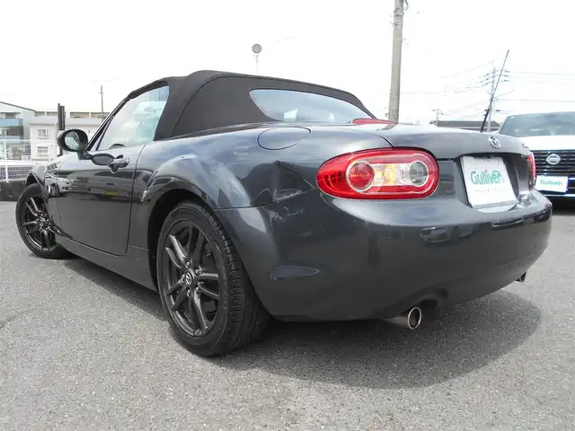 マツダ ロードスター RS 福岡県 2014(平26)年 3.8万km メテオグレーマイカ ロードスター・RS・6F/車検R8年5月16日/登録時走行距離（38063km）/AutoExe(ストリートスポーツサス.キット)/R6年11月16日取付ディーラー記録簿有り/社外SDナビ・フルセグTV（AVN-7500S)/DVDビデオ再生可・bluetooth/社外バックカメラ/スマートキー/HIDヘッドライト/ステアリングスイッチ/純正アルミホイール16