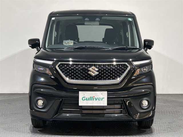 スズキ ソリオ バンディット HV SV 愛媛県 2024(令6)年 0.1万km スーパーブラックパール デュアルカメラブレーキサポート/アダプティブクルーズ/社外10インチナビ/ワンセグTV/Bluetooth/USB/両側パワースライドドア /ヘッドアップディスプレイ/前席シートヒーター/純正15インチアルミホイール