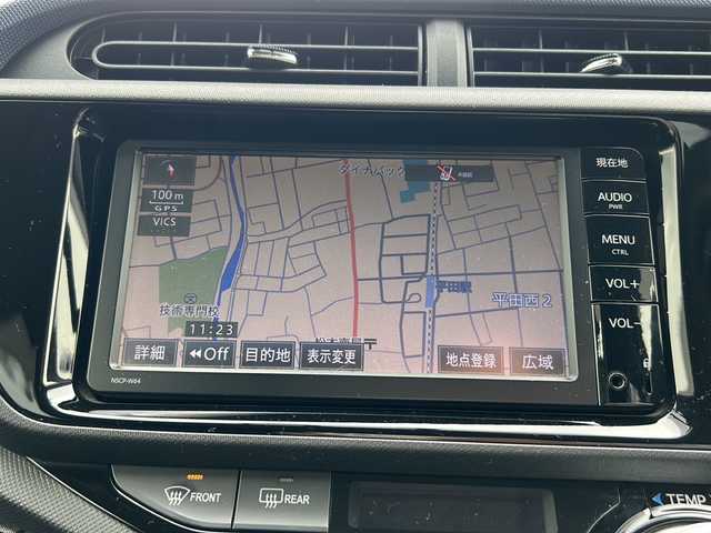 トヨタ アクア S 長野県 2015(平27)年 4.9万km スーパーホワイトⅡ ・純正ディーラーナビ/Bluetooth/CD/DVD /ワンセグTV/・バックカメラ/.ビルトインＥＴＣ　/.純正フロアマット　/.ドライブレコーダー　/.社外ＡＷ付スタッドレスタイヤ積み込みあり　