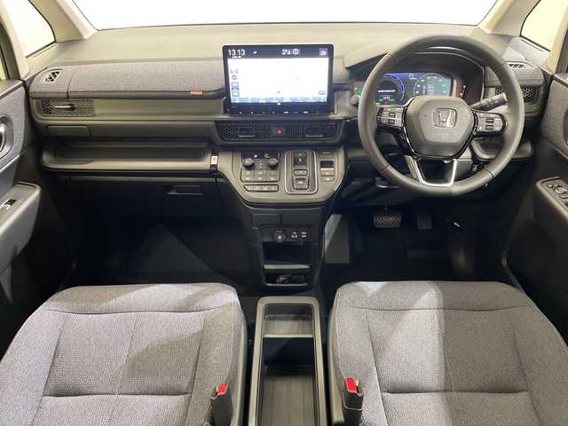 ホンダ ステップワゴン eHEV エアー EX 愛媛県 2025(令7)年 0.1千km プラチナホワイトパール 登録済未使用車/11.4インチナビHonda CONNECTナビ /フルセグ/Bluetooth/バックカメラ/衝突被害軽減ブレーキ/レーンアシスト/アダクティブクルーズコントロール/両側電動スライドドア/電動リアゲート/ＤＮ席シートヒーター/ＢＳＭ/前後コーナーセンサー/オットマン/禁煙車
