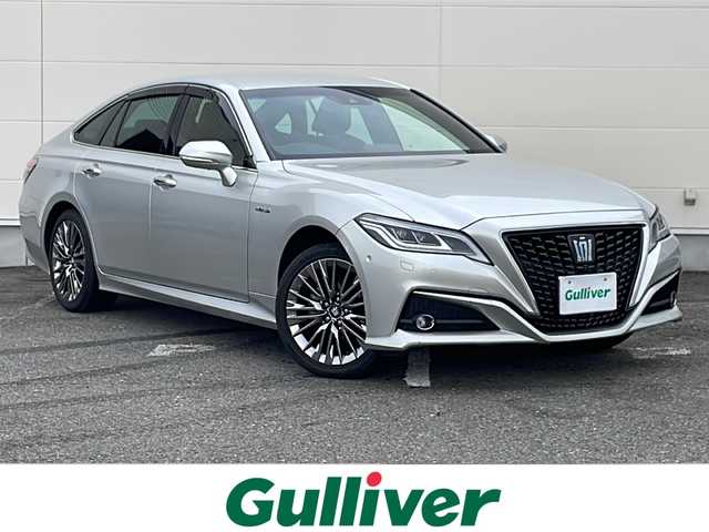 トヨタ クラウン ハイブリッド G－エグゼクティブ Four 岩手県 2020(令2)年 7万km プレシャスシルバー トヨタプレミアムサウンド　リアコンフォートＰＫＧ　ナビ　全周囲Ｃ　メモリ付電動黒本革シート　ＨＵＤ　Ｑｉワイヤレス充電　エアシートヒーター　ＢＳＭ　純正エンスタ　オートパーキングアシスト　ＡＣ１００Ｖ
