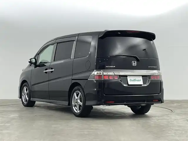 ホンダ ステップワゴン スパーダSHDDナビスマートスタイル 福島県 2009(平21)年 9万km プレミアムブラキッシュパール 純正ＨＤＤナビ/・バックカメラ/・ＣＤ／ＤＶＤ/・ＦＭ／ＡＭ/・ステアリングスイッチ/両側パワースライドドア/純正フロアマット/社外アルミホイール/ドアバイザー/ＨＩＤヘッドライト/オートミラー/スマートキー/・スペアキー