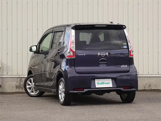 日産 デイズ ハイウェイスターX 山形県 2017(平29)年 8.2万km プレミアムパープルP 4WD/純正SDナビ/　　【CD DVD BD BT フルセグ USB AUX】/全周囲カメラ/HIDオートライト/シートヒーター/純正14インチアルミホイール/ドライブレコーダー/アイドリングストップ/ステアリングスイッチ/電動格納ウィンカーミラー/フォグランプ/スマートキー