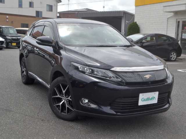 トヨタ ハリアー プレミアム アドバンスド P スタイルアッシュ 宮城県 2017(平29)年 6.6万km スパークリングブラックパールクリスタルシャイン /純正SDナビ/全方位カメラ/JBLプレミアムサウンド/プリクラッシュセーフティ/レーンディパーチャーアラート/レーダークルーズコントロール/ハーフレザーシート/スマートキー/ビルトインETC/前席パワーシート/前席シートヒーター/パワーバックドア/LEDヘッドライト/LEDフォグ/オートマチックハイビーム/オートライト/ABS/横滑り防止装置/