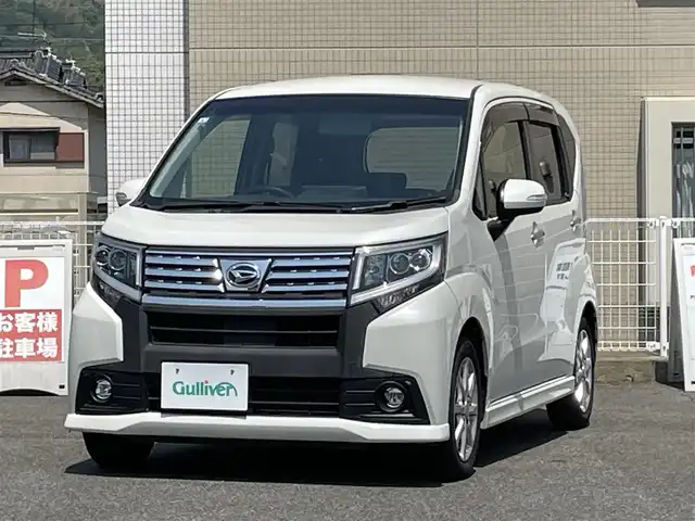 ダイハツ ムーヴ カスタム X 山口県 2017(平29)年 6.2万km パールホワイトⅢ メモリナビ フルセグTV CD DVD BT/スマートキー/LEDオートヘッドライト/フォグライト/純正アルミホイール/オートエアコン/ステアリングリモコン/横滑り防止/アイドリングストップ/禁煙車