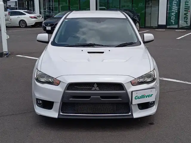 三菱 ランサー GSR エボリューションⅩ 福井県 2008(平20)年 10万km シルキーホワイト 禁煙車/ETC/RECARO製ニットバケットシート（D/N席）/HIDヘッドライト/オートライト/アダプティブフロントライティングシステム/前方ドライブレコーダー/純正フロアマット/純正18インチAW/スマートキー