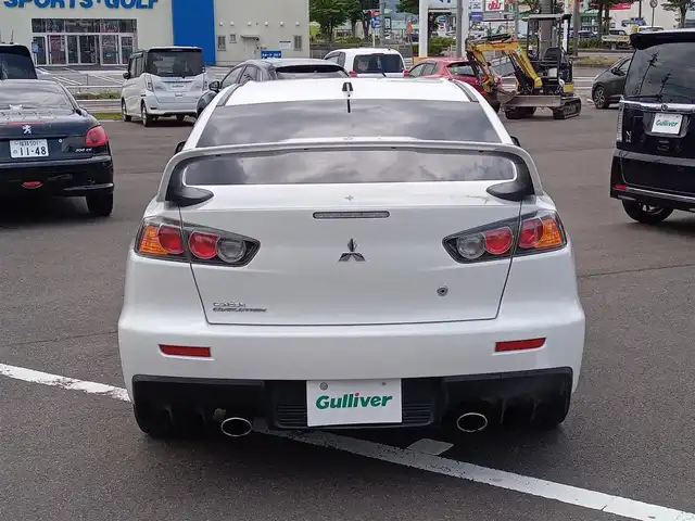三菱 ランサー GSR エボリューションⅩ 福井県 2008(平20)年 10万km シルキーホワイト 禁煙車/ETC/RECARO製ニットバケットシート（D/N席）/HIDヘッドライト/オートライト/アダプティブフロントライティングシステム/前方ドライブレコーダー/純正フロアマット/純正18インチAW/スマートキー
