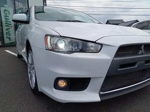 三菱 ランサー GSR エボリューションⅩ 福井県 2008(平20)年 10万km シルキーホワイト 禁煙車/ETC/RECARO製ニットバケットシート（D/N席）/HIDヘッドライト/オートライト/アダプティブフロントライティングシステム/前方ドライブレコーダー/純正フロアマット/純正18インチAW/スマートキー