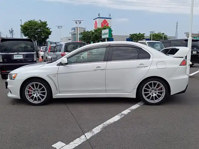 三菱 ランサー GSR エボリューションⅩ 福井県 2008(平20)年 10万km シルキーホワイト 禁煙車/ETC/RECARO製ニットバケットシート（D/N席）/HIDヘッドライト/オートライト/アダプティブフロントライティングシステム/前方ドライブレコーダー/純正フロアマット/純正18インチAW/スマートキー