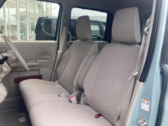 スズキ スペーシア HYBRID X 岡山県 2021(令3)年 0.5万km オフブルーメタリック/ホワイト2トーン ディスプレイオーディオ　DDX4190BT/Bluetooth、AM、FM、CD再生/シートバックテーブル/バックカメラ/USB充電ポート2口/コーナーポール/両側パワースライドドア/前後ドライブレコーダー　Y-210R/運転席シートヒーター/スマートキー/プッシュスタート