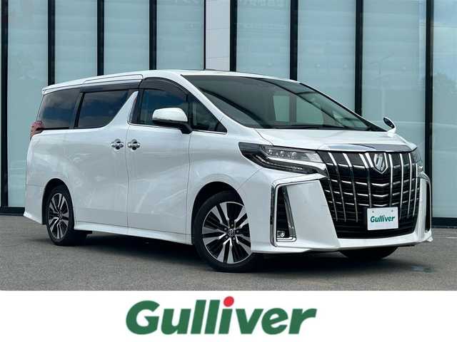 トヨタ アルファード S Cパッケージ 大阪府 2021(令3)年 3.9万km ホワイトパールクリスタルシャイン 純正９インチナビ/  フルセグTV/Bluetooth/USB/100V電源/ＣＤ／ＤＶＤデッキ/バックモニター/後席モニター/衝突軽減ブレーキ/横滑り防止装置/コーナーセンサー/ＢＳＭ/サンルーフ/スマートルームミラー/前席エアシートヒーター/全席パワーシート/両側パワースライドドア/レーダークルーズコントロール/レーンキープアシスト/ドライブレコーダー/オートマチックハイビーム/オットマン/純正18インチアルミホイール/ＥＴＣ/三眼ＬＥＤ