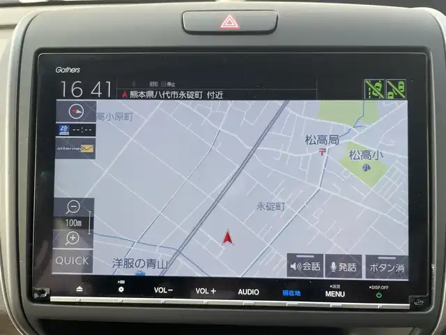 ホンダ フリード G ホンダセンシング 熊本県 2019(平31)年 4.3万km フォレストグリーンパール 純正９インチナビ/・AM/FM/CD/DVD/BT/SD/・フルセグTV（走行中視聴可能）/・バックカメラ/ホンダセンシング/・衝突軽減ブレーキ/・車線維持支援システム/・アダプティブクルーズコントロール/・誤発信抑制機能/・歩行者事故低減ステアリング/・後方誤発信抑制機能/・先行車発進お知らせ機能/・後方誤発信抑制機能/・オートハイビーム/LEDライト/前方ドライブレコーダー/Sパッケージ/・本革巻きステアリングホイール/・ステアリングスイッチ/・15インチ純正アルミホイール/・コンビシート/・シートバックアッパーポケット/ビルトインETC/両側パワースライドドア/アダプティブコーナーリングライト/ウィンカーミラー/後席ロールサンシェード/熱線デフォッガースイッチ/ウォークスルー/アイドリングストップ/純正フロアマット/ドアバイザー/プッシュスタート/スマートキー