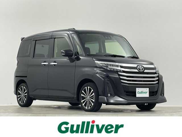 トヨタ ルーミー カスタムG－T 埼玉県 2022(令4)年 1.4万km ブラックマイカメタリック スマートアシスト　純正９インチナビ　フルセグＴＶ　Ｂｌｕｅｔｏｏｔｈ　パノラミックビューモニター　両側パワースライドドア　前席シートヒーター　ターボ　ビルトインＥＴＣ２．０　ドライブレコーダー