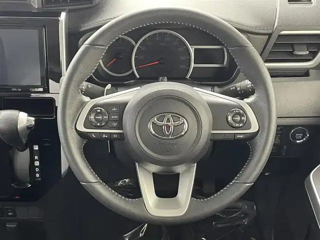 トヨタ ルーミー カスタムG－T 埼玉県 2022(令4)年 1.4万km ブラックマイカメタリック スマートアシスト　純正９インチナビ　フルセグＴＶ　Ｂｌｕｅｔｏｏｔｈ　パノラミックビューモニター　両側パワースライドドア　前席シートヒーター　ターボ　ビルトインＥＴＣ２．０　ドライブレコーダー