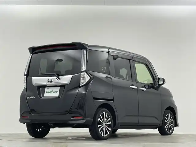 トヨタ ルーミー カスタムG－T 埼玉県 2022(令4)年 1.4万km ブラックマイカメタリック スマートアシスト　純正９インチナビ　フルセグＴＶ　Ｂｌｕｅｔｏｏｔｈ　パノラミックビューモニター　両側パワースライドドア　前席シートヒーター　ターボ　ビルトインＥＴＣ２．０　ドライブレコーダー