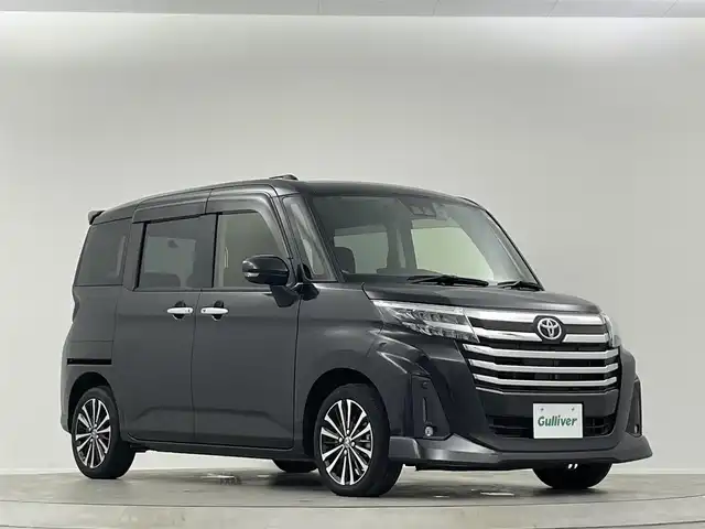 トヨタ ルーミー カスタムG－T 埼玉県 2022(令4)年 1.4万km ブラックマイカメタリック スマートアシスト　純正９インチナビ　フルセグＴＶ　Ｂｌｕｅｔｏｏｔｈ　パノラミックビューモニター　両側パワースライドドア　前席シートヒーター　ターボ　ビルトインＥＴＣ２．０　ドライブレコーダー