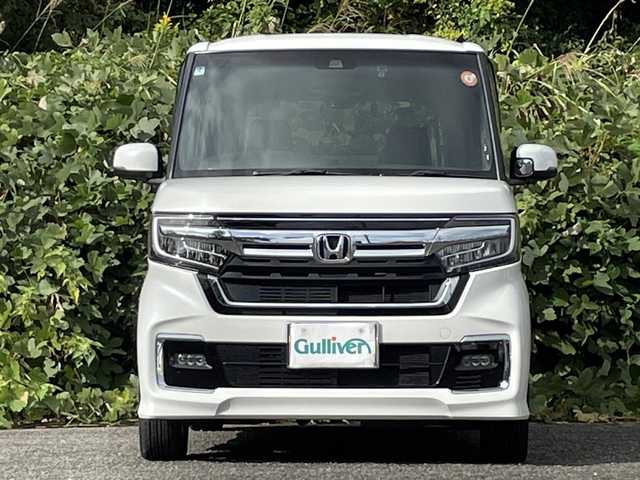 ホンダ Ｎ ＢＯＸ カスタム L ターボ 大分県 2022(令4)年 2.3万km プラチナホワイトパール オプションワンタッチスライドドア/両側パワースライドドア /ホンダセンシング/アダプティブクルーズコントロール/レーンキープアシスト/ハーフレザーシート/シートヒーター/純正メモリーナビ/バックカメラ/フルセグ/DVD/Bluetooth/前後ドライブレコーダー/大型ルーフコンソール/純正15インチアルミホイール/純正LEDヘッドライト/オートライトコントロール/ETC/ステアリングリモコン