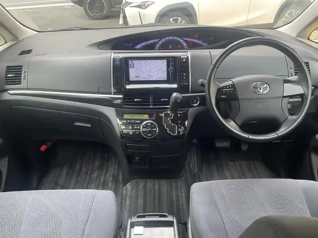 トヨタ エスティマ アエラス 静岡県 2012(平24)年 7.3万km ホワイトパールクリスタルシャイン ワンオーナー/純正ナビ/フルセグTV/DVD/CD/SD/BT/バックカメラ/純正フリップダウンモニター/両側パワースライドドア/ビルトインETC/HIDヘッドライト/ステアリングスイッチ/クルーズコントロール/スマートキー×2/保証書/取扱説明書/ナビ取扱説明書