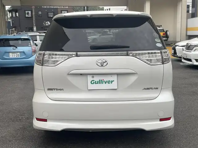 トヨタ エスティマ アエラス 静岡県 2012(平24)年 7.3万km ホワイトパールクリスタルシャイン ワンオーナー/純正ナビ/フルセグTV/DVD/CD/SD/BT/バックカメラ/純正フリップダウンモニター/両側パワースライドドア/ビルトインETC/HIDヘッドライト/ステアリングスイッチ/クルーズコントロール/スマートキー×2/保証書/取扱説明書/ナビ取扱説明書