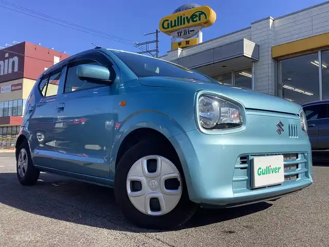 スズキ アルト L 滋賀県 2021(令3)年 0.6万km フィズブルーパールメタリック 距離5/800km台/純正CDオーディオ/スズキセーフティーサポート/パーキングコーナーセンサー/エネチャージ/シートヒーター/純正マット/バイザー/取説/保証書