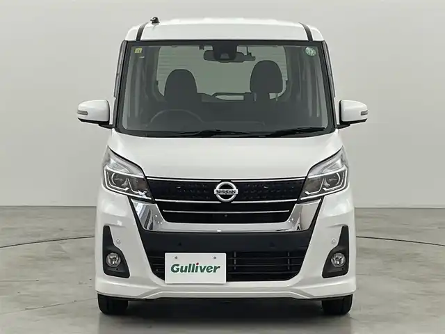 日産 デイズ ルークス ハイウェイスターX 福岡県 2018(平30)年 3.9万km ホワイトパール 純正ナビ（ＢＴ，フルセグＴＶ）　/全方位カメラ　/ＥＴＣ　/前方ドライブレコーダー　/コーナーセンサー　/衝突軽減ブレーキ　/レーンキープ　/アイドリングストップ　/片側電動スライドドア　/純正１４インチＡＷ　/ＬＥＤ