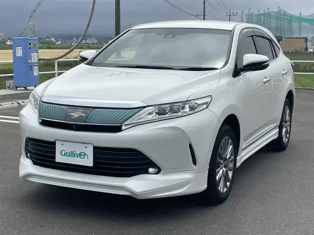 トヨタ ハリアー プログレス 佐賀県 2019(令1)年 4.9万km ホワイトパールクリスタルシャイン 純正9型ナビゲーション/・フルセグTV/CD/DVD/Bluetooth/パノラミックビューモニター/エアロ/JBLプレミアムサウンド/トヨタセーフティーセンス/衝突被害軽減ブレーキ/レーダークルーズコントロール/オートマチックハイビーム/横滑り防止装置/電動リアゲート/パワーシート/ETC/ドライブレコーダー/純正フロアマット/純正LEDヘッドライト/純正18インチアルミホイール