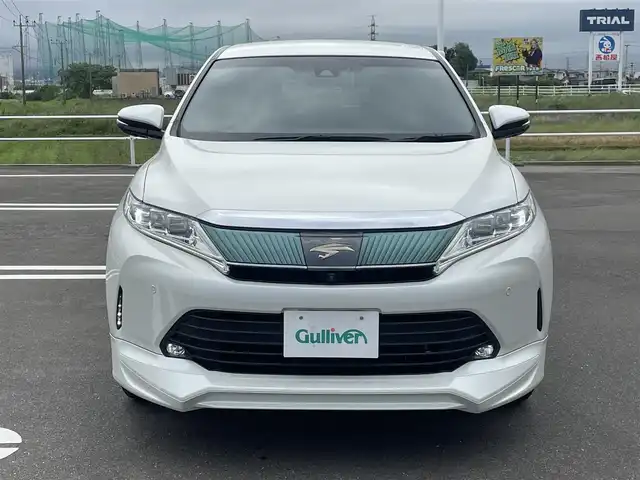 トヨタ ハリアー プログレス 佐賀県 2019(令1)年 4.9万km ホワイトパールクリスタルシャイン 純正9型ナビゲーション/・フルセグTV/CD/DVD/Bluetooth/パノラミックビューモニター/エアロ/JBLプレミアムサウンド/トヨタセーフティーセンス/衝突被害軽減ブレーキ/レーダークルーズコントロール/オートマチックハイビーム/横滑り防止装置/電動リアゲート/パワーシート/ETC/ドライブレコーダー/純正フロアマット/純正LEDヘッドライト/純正18インチアルミホイール