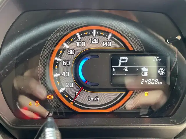 スズキ スペーシア ギア HYBRID XZターボ 埼玉県 2019(平31)年 2.5万km アクティブイエロー/ガンメタリック2トーン デュアルセンサーブレーキサポート　/メモリナビ/　　CD/DVD/BT/フルセグ　/バックカメラ　/両側パワースライドドア　/クルーズコントロール　 /LEDオートライト　/シートヒーター　/純正14インチアルミホイール　/ステアリングスイッチ/パドルシフト　/ETC