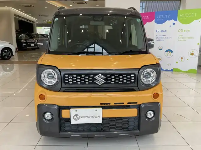 スズキ スペーシア ギア HYBRID XZターボ 埼玉県 2019(平31)年 2.5万km アクティブイエロー/ガンメタリック2トーン デュアルセンサーブレーキサポート　/メモリナビ/　　CD/DVD/BT/フルセグ　/バックカメラ　/両側パワースライドドア　/クルーズコントロール　 /LEDオートライト　/シートヒーター　/純正14インチアルミホイール　/ステアリングスイッチ/パドルシフト　/ETC