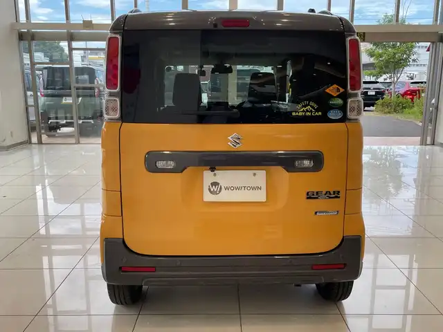 スズキ スペーシア ギア HYBRID XZターボ 埼玉県 2019(平31)年 2.5万km アクティブイエロー/ガンメタリック2トーン デュアルセンサーブレーキサポート　/メモリナビ/　　CD/DVD/BT/フルセグ　/バックカメラ　/両側パワースライドドア　/クルーズコントロール　 /LEDオートライト　/シートヒーター　/純正14インチアルミホイール　/ステアリングスイッチ/パドルシフト　/ETC