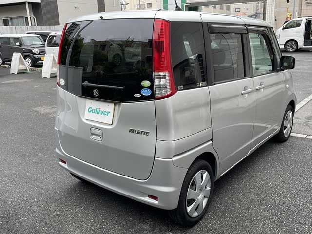 スズキ パレット X 埼玉県 2011(平23)年 4.5万km シルキーシルバーメタリック 登録時45089km/社外メモリナビ/ワンセグ/CD/社外ドライブレコーダー/ETC/片側パワースライドドア/電動格納ミラー/純正フロアマット/ヘッドライトレベライザー/プッシュスタート/ドアバイザー/スマートキー×2/取説